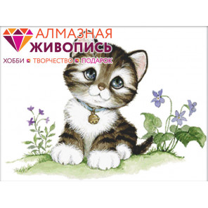 В рамке Малыш-котенок Алмазная вышивка мозаика АЖ-1192