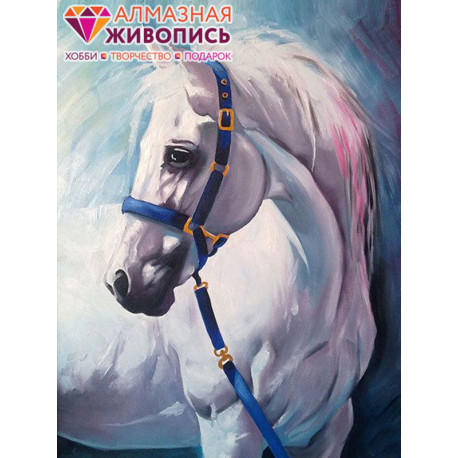  Грезы белого коня Алмазная вышивка мозаика АЖ-1387