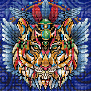  Тигриный талисман Алмазная вышивка мозаика АЖ-1593